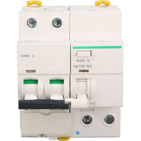 Disjoncteur de sécurité avec protection contre les fuites de courant, interrupteur pneumatique pour bâtiments résidentiels et commerciaux, 400 V CA, 10 A (1/5)