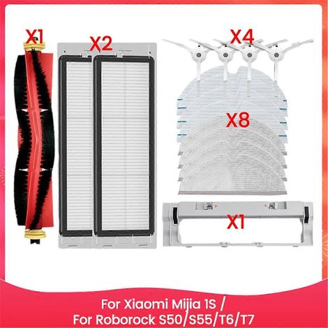 16 filtres, brosses et chiffons de nettoyage pour aspirateurs 1S, S50, S55, T6 et T7 - Pièces de rechange (1/5)