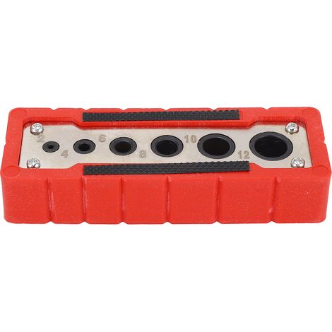 Guide de perçage manuel 2-12mm pour bois, guide de localisation pour trous de chevilles et perçage précis en menuiserie. (1/5)
