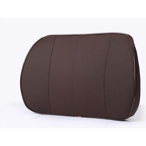 Almohada de espuma viscoelástica para soporte lumbar (cojín para espalda media/inferior) para asientos de coche, sillas de oficina, sillones reclinables, etc. (Estilo 2 (marrón))