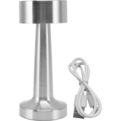 Lámpara de mesa inalámbrica con 3 niveles de brillo, portátil, recargable, batería de 1800 mAh, luz ambiental para el hogar. (1/4)