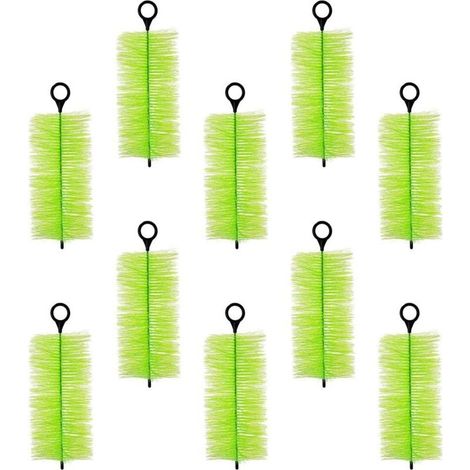 Lot de 10 brosses filtrantes pour bassin à poissons - Brosses de nettoyage efficaces - Filtrations d'eau en plein air - Systèmes de purification - Accessoires pour filtres de bassin