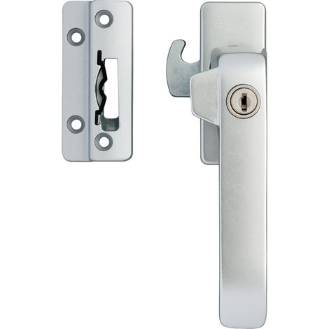 AXA Fensterschloss - Sicherheitsfenstergriff - Zylinder - rechts nach außen drehend - Aluminium - gleichschließend (1/5)