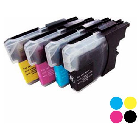 Cartucho de repuesto IVOL para Brother LC-223CYMBK - Cian, Amarillo, Magenta, Negro
