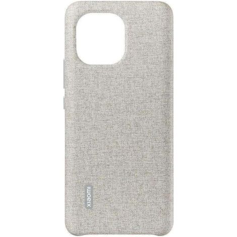 CUSTODIA PER SMARTPHONE XIAOMI MI 11 CLOTH GRAY VEGAN LEATHER CASE GRIGIO (BHR4982GL)