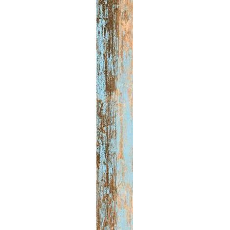 Eiffel Art Construction – Carrelage imitation parquet effet bois vieilli bleu 14,4 x 89,3 cm – Grès cérame – Finition mate – Rectifié pour finition élégante (1/5)