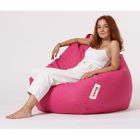 Pouf poire rose Premium XXL (1/5)