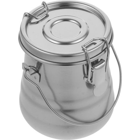 Seau à Peinture Aquarelle pour Laver Pinceaux en Acier Inoxydable Double Couche avec Couvercle Portable en Extérieur Voyage (1/5)