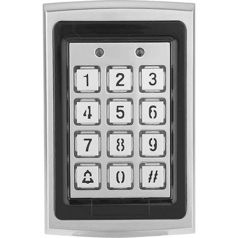 Système de verrouillage de porte à clavier avec pavé numérique rétroéclairé et double authentification RFID (1/5)