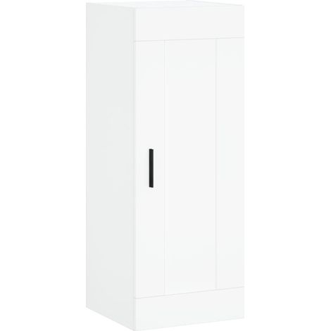 Armoire murale Salon,Meuble bas de Rangement,Meuble TV blanc 34,5x34x90 cm bois d'ingénierie -42103 (1/5)