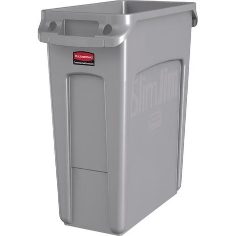 Collecteur Slim Jim Rubbermaid 60L (1/5)