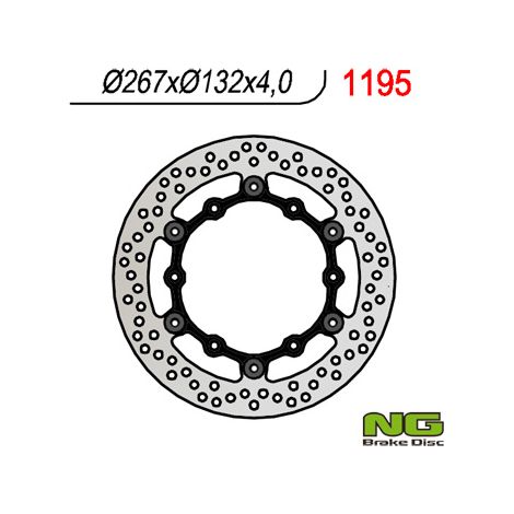 Disco freno anteriore flottante Yamaha RD/XZ/FZ/XJ/FZX/XV 267 mm