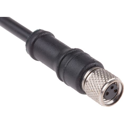 Cordon RS PRO 3 conducteurs , M8 Femelle, 2m ( Prix pour 1 )