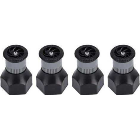 Pair Tête d'arrosage de pelouse enterrée de type turbine Mumusuki G1/2 pouce, filetage interne DN15, buse d'arrosage de jardin réglable enterrée, tête d'arrosage automatique. (1/4)