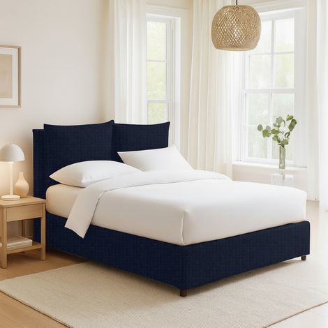 Letto Singolo Todmorden, Sfoderabile, Contenitore Made in Italy, Viola Scuro (1/5)