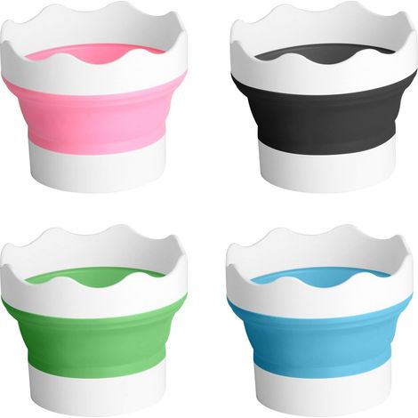 vasos plegables para agua, acuarelas, pinturas y pinceles. Vasos para acuarelas, acrílicos y óleos.