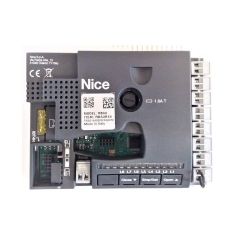 NICE RBA3 SPRBA3R10 Scheda Quadro Centrale Di Comando Ricambio Per ROBUS RUN 400 600 1000 1000P 1500