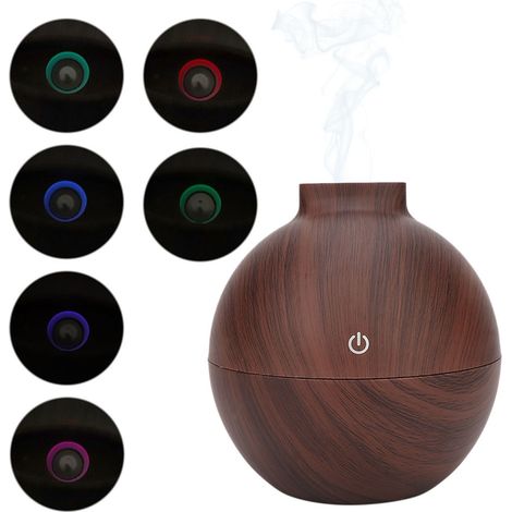 Diffuseur d'huiles essentielles rechargeable USB 130ml - Humidificateur d'air silencieux pour chambre et bureau (1/5)
