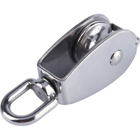 Poulie pivotante à roue unique en acier inoxydable 304, câble de levage M32 (1/5)