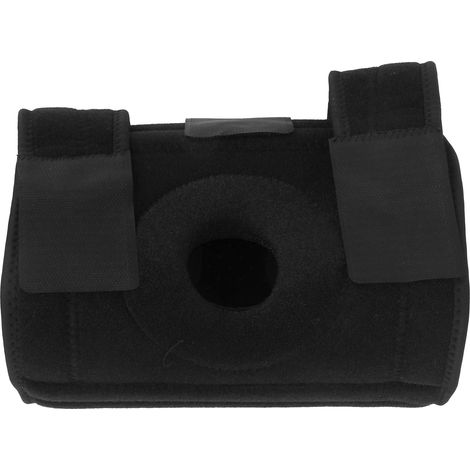 Genouillère à ressorts perforée et respirante, protection anti-collision, noire (1/5)