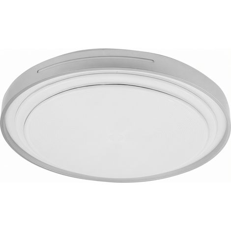 Plafón Argus 36 W blanco/plata 3528 lm 39x39x7,5 cm mando regulable