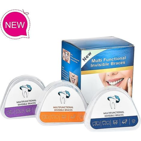 Appareil Orthodontique Silicone Transparent, Traitement Dentaire Aligneur Dentaire, Gouttière Dentaire de Nuit, Protecteur Buccal Moulé, Lot de 1, Taille Unique (1/4)