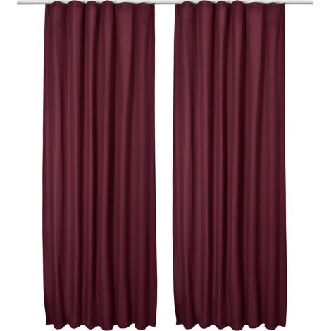Beautissu – Lot de 2 rideaux thermiques 140x245cm – 90% d'opacité – Tissu lourd 210 g/m² – Protection contre chaleur et froid