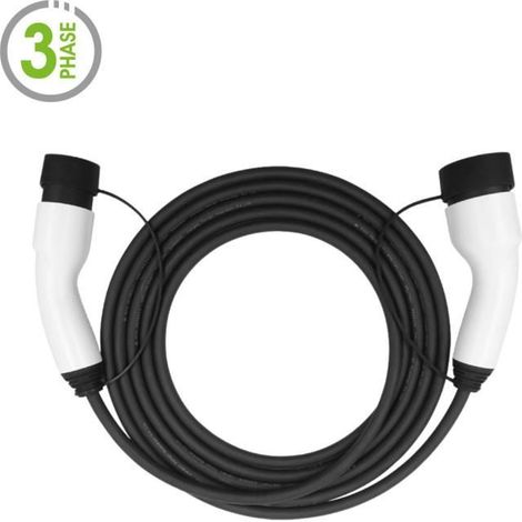 Câble de Recharge EV 22KW 32Amp /troisphasée/ 3 phasée/5 m/Type 2 à Type 2 for Tesla BYD atto 3 MG4 ZS (1/4)
