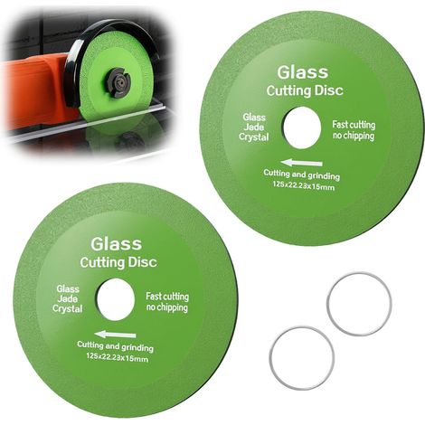 2Pcs Disque Coupe Verre Disques Diamant 125 Disque à Tronçonner Diamant (1/5)