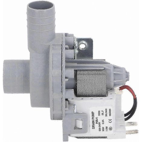 Moteur de pompe de vidange 30 W avec bobine en cuivre, compatible avec les machines à laver, débit 20 l/min, alimentation 220-240 V CA. (1/4)