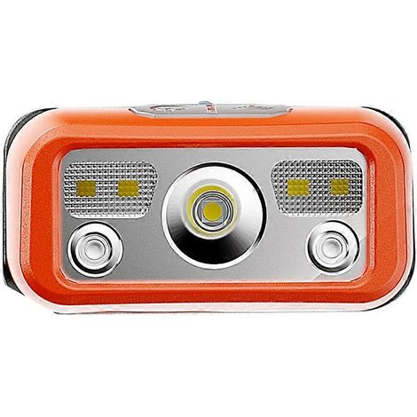 Lampe frontale à inductionportable et puissanteidéale pour la pêche de nuit (orange). (1/5)