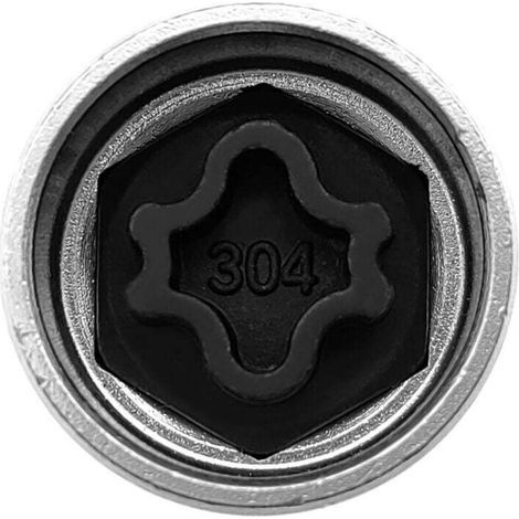 Clé de rechange pour écrou de roue antivol, Compatible Mercedes Benz Security Master 304 (1/4)