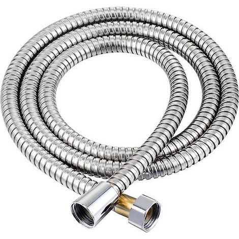 Douche à main camping-car - Ortfiai - Tuyau spiralé 1,5m raccord 20mm ABS blanc léger (1/4)