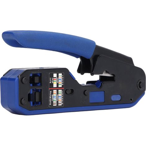 RJ45-Crimpwerkzeug, Ethernet-Netzwerkkabel-Crimpzange, Abisolierzange und Abschneider für Cat5 und Cat6 (1/5)