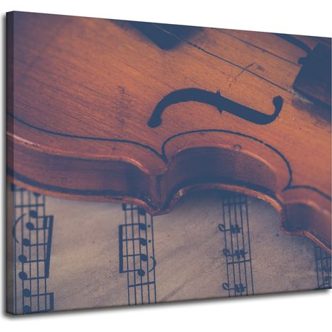 Leinwanddruck Musik Violine Fiddle 100x80