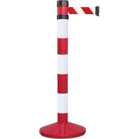 Barrière sécurité RS PRO Rouge en Métal, Long. 4m Haut. 980 mm Haut. 980mm ( Prix pour 1 )