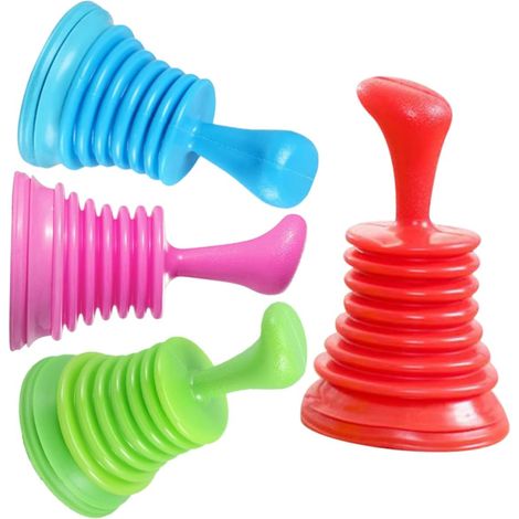 Juego de 4 ventosas miniatura para tapón de drenaje de PVC de aspiradora de cocina Closestool