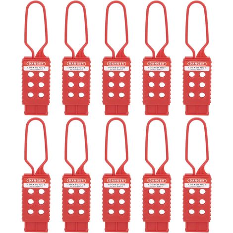 Zoternen Isolierendes Nylon mit 6 Löchern und Sicherheitsverschluss, für die Wartung von Industrieanlagen, 10 Stück