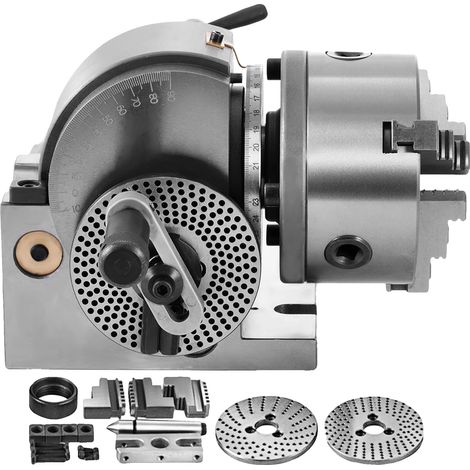 Testa divisoria, Oscillazione: 4,92" (125 mm), Altezza centro: 3-15/16" (10 cm), Cono mandrino: MT2, Peso netto: 50,7 libbre (23 kg), Numero di ganasce: 3 (1/5)