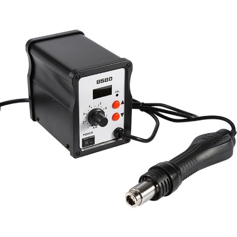 Station de soudage/dessoudage numérique SMD, pistolet à air chaud, outil de retouche à 3 buses (1/5)