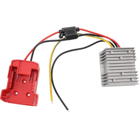 Adaptateur de batterie 18V vers 12V, régulateur abaisseur DC 20A 240W, convertisseur compatible 48-11-1828 pour chariot, voiture, camion, lampe (1/5)