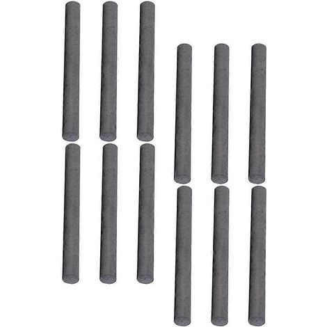 12 électrodes en graphite, tiges de carbone de 6 mm de diamètre, tubes cylindriques, barres de graphite pour l'étude et les expériences électrochimiques. (1/5)