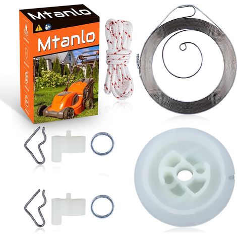 Ressort de lanceur à rappel, corde, cliquet pour Stihl FC55 FS55 FS45 FS46 FS38 pièces, poulie de démarreur, ressort de rappel, corde de démarreur, kit de cliquet (1/5)