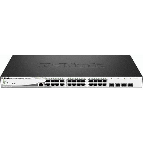 D-Link DGS-1210-28MP/E switch di rete Gestito L2 Gigabit Ethernet (10/100/1000) Supporto Power over Ethernet (PoE) 1U Nero, (1/2)