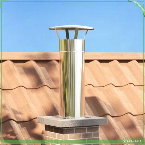 Extension de tête de cheminée - FAF EISY - 42008442 - Inox résistant chaleur - Revêtement imperméable - 31x31x50 cm (1/5)