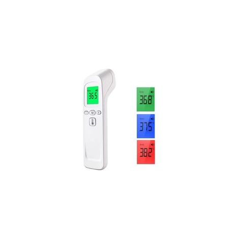 Thermometre medical Frontal Infrarouge médicale Thermometre sans Contact pour personne (Adulte Enfant bébé) et surface d'objet, Affichage LCD Option sonore 30 mémoires (1/5)