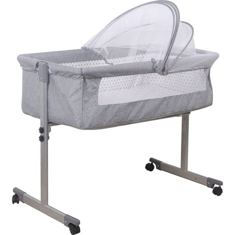 Yongqing – Lit bébé cododo avec fenêtre en filet – Installation facile dès la naissance – Limite de poids 9kg – Moustiquaire anti-poussière