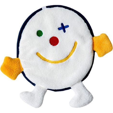 Serviette suspendue à motifs dessins animés, accrochable main, séchage rapide, ultra absorbante, en fibre de polyester doux, torchon pour cuisine salle de bain, motif clown (1/5)