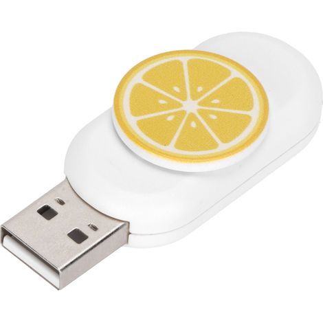Clé USB 32GB en Forme de Citron - Design Original, Résistante à l'Eau, Haute Capacité de Stockage, Compatible Tous Appareils