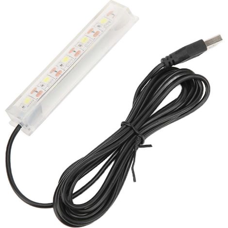 Lampe LED pour aquarium, petite lampe USB pour poissons betta, lumière blanche pour plantes d'aquarium d'intérieur ( ) (1/5)